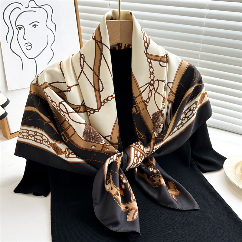 Foulard "Échos Baroques" en soie ORIS WEAR