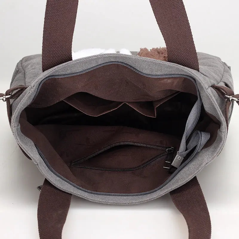 Sac en Toile avec Chat Mignon Appliqué ORIS WEAR