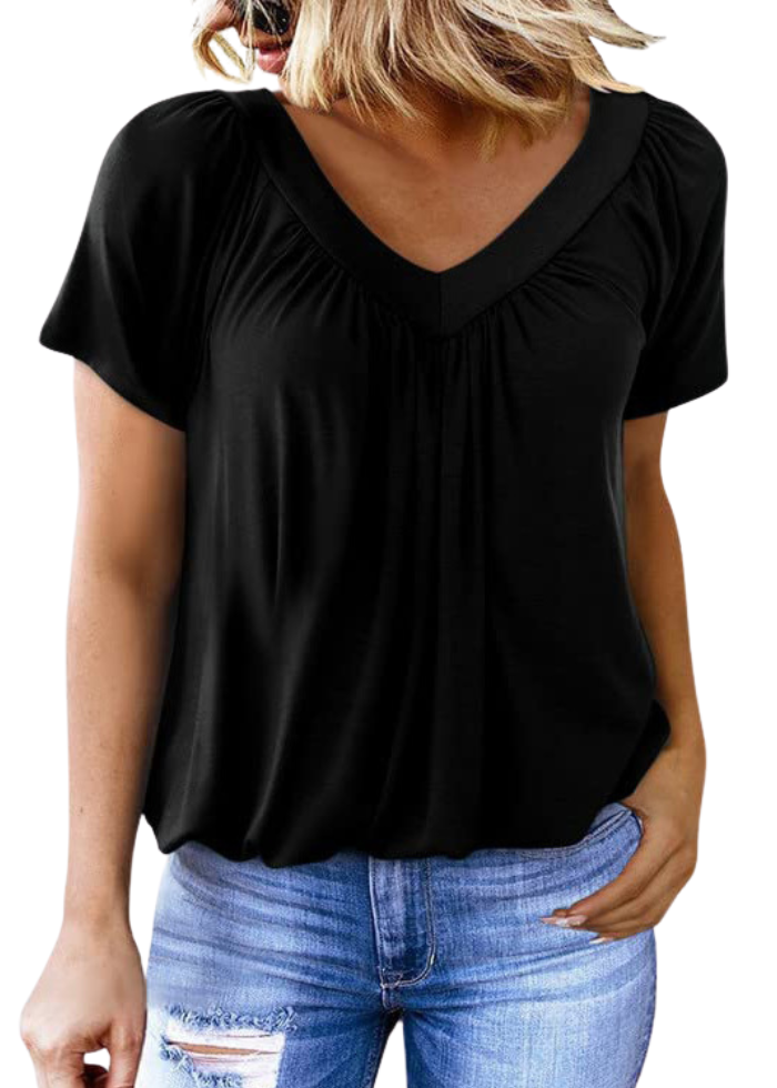 T-shirt Femme Col V Ample ORIS WEAR