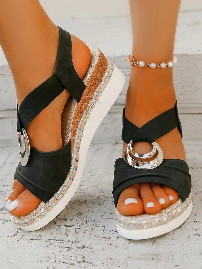 Sandales Été Femme à Boucle Métal  Élégantes ORIS WEAR