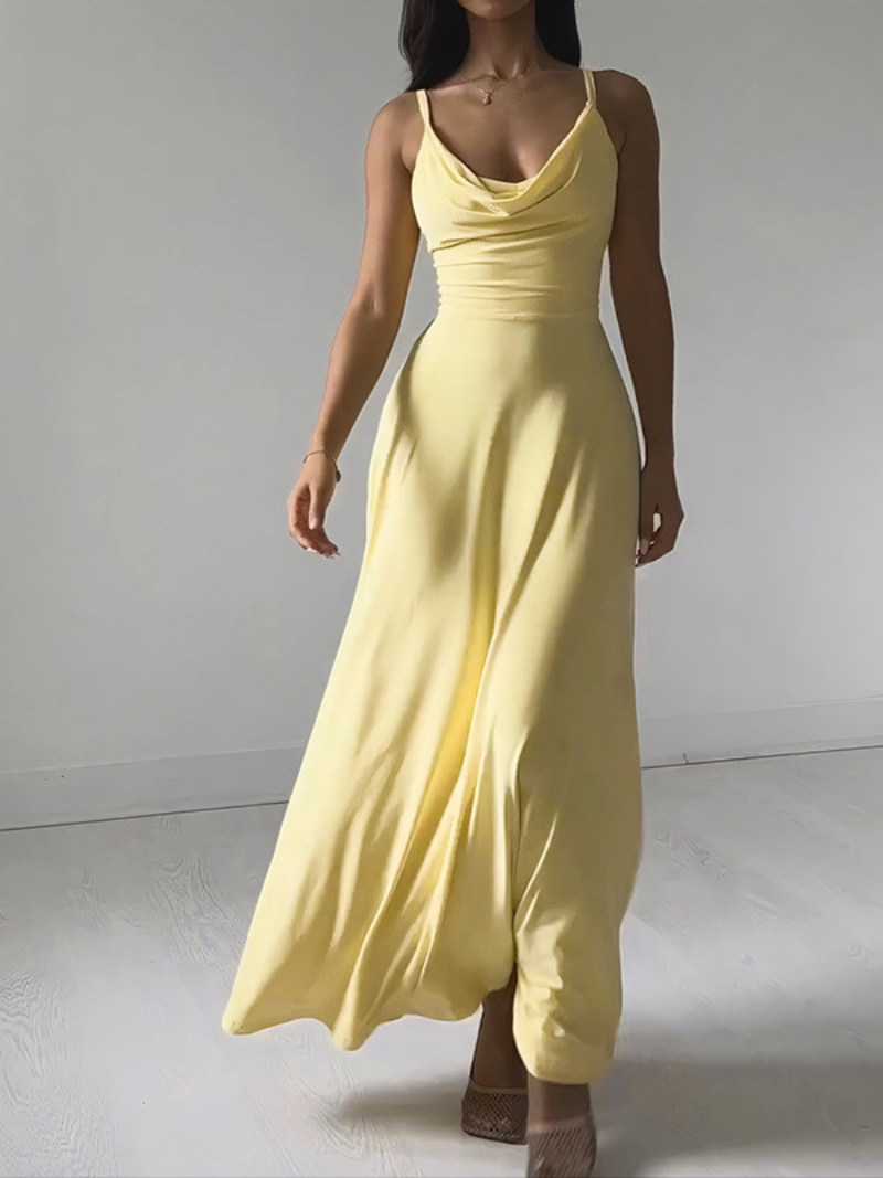 Robe Élégante Ajustée Col V Femme ORIS WEAR