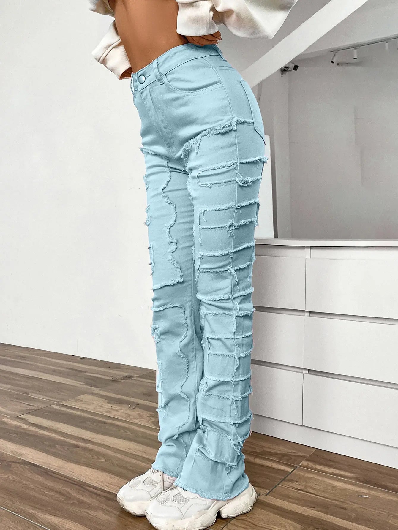 Jean Femme Coupe Droite Brodé ORIS WEAR