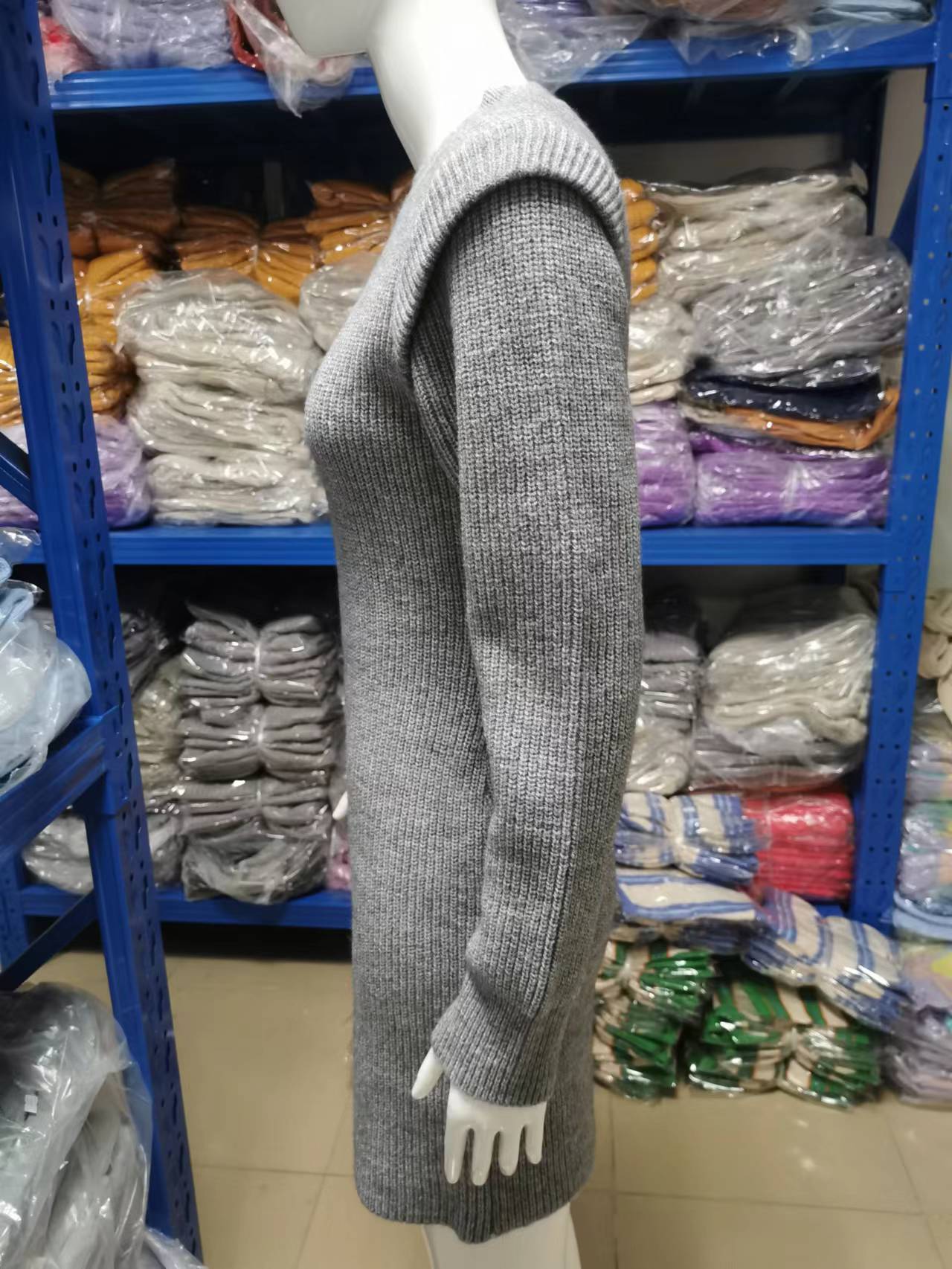 Robe Pull Sexy à Col Rond et Manches Longues pour Femme ORIS WEAR