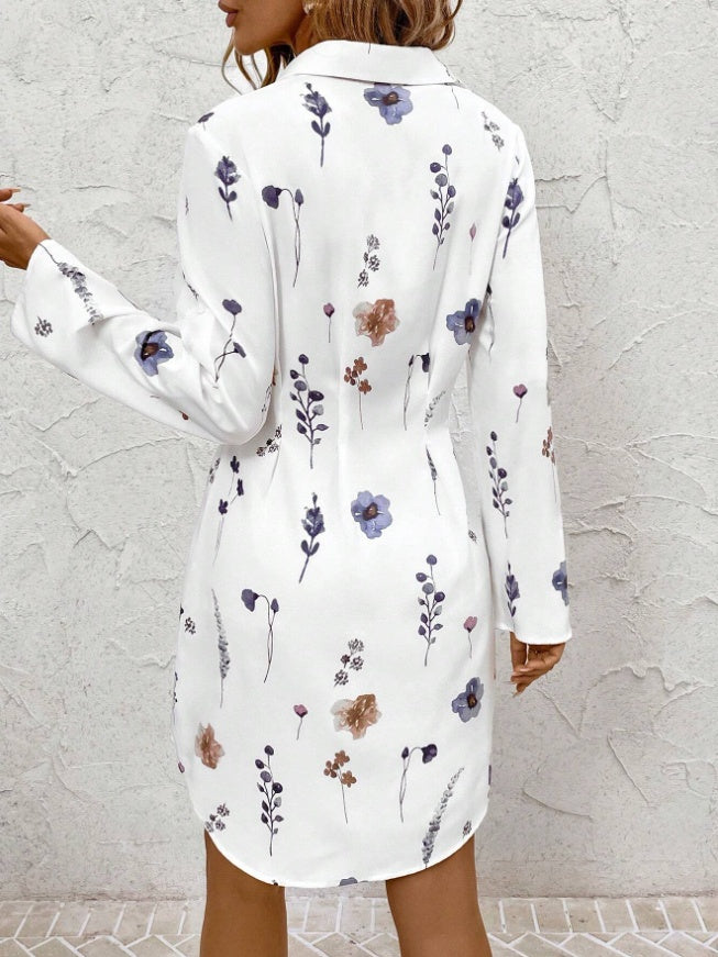 Robe chemise à imprimé floral ORIS WEAR