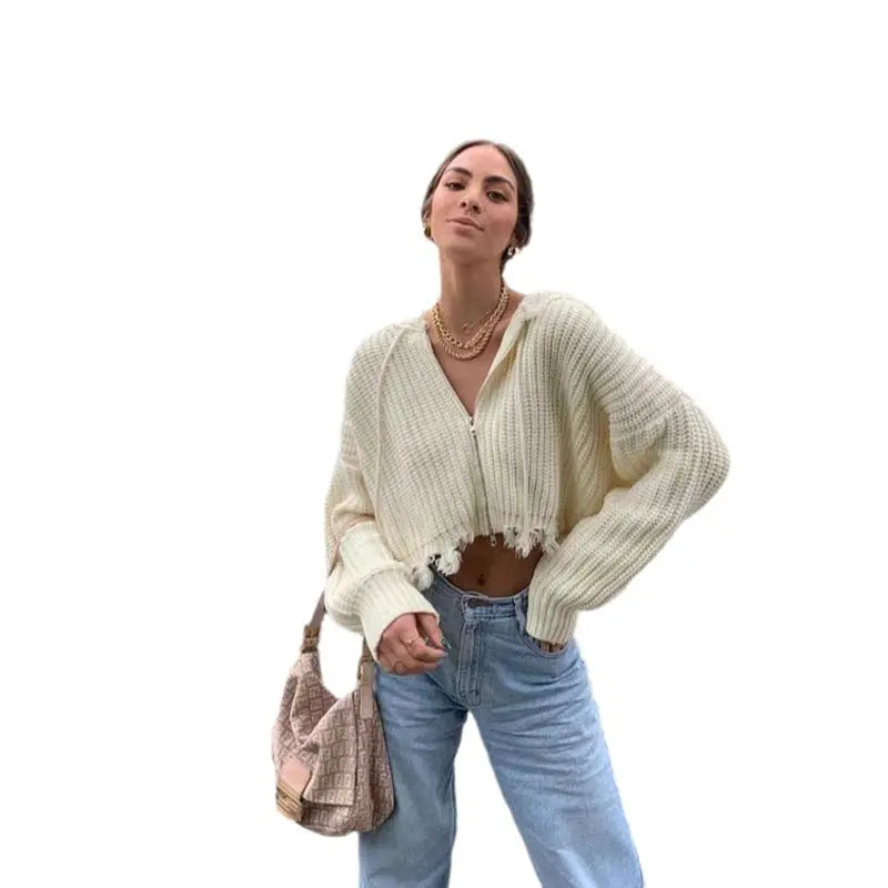 Pull Oversize Épaules Dénudées Maille Fluffy ORIS WEAR