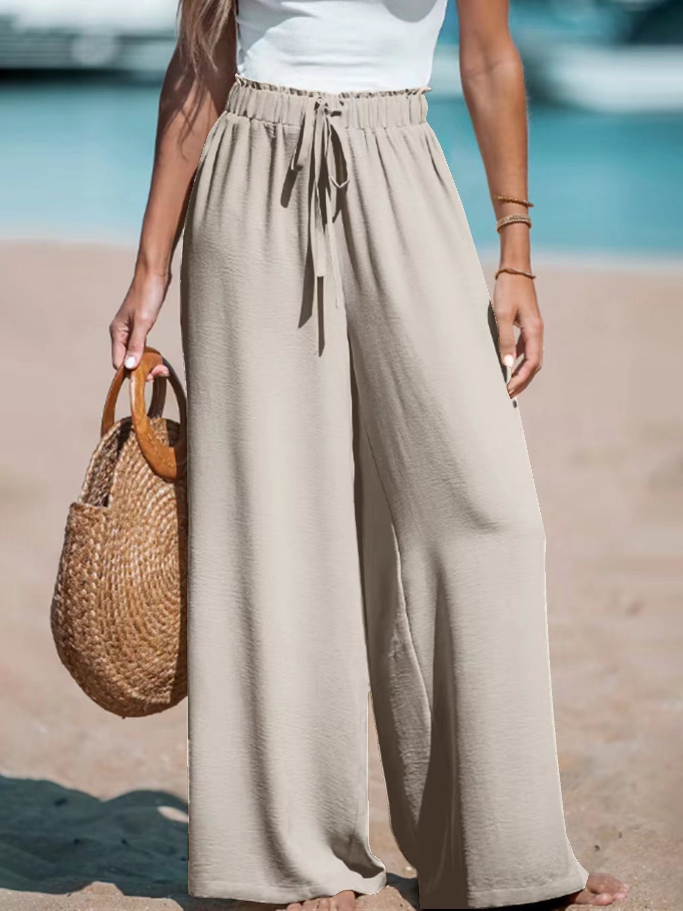 Pantalon Large Décontracté Élégant Femme ORIS WEAR