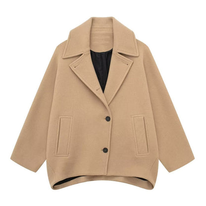 Manteau Court en Laine Mélangée – Charme Automnal ORIS WEAR