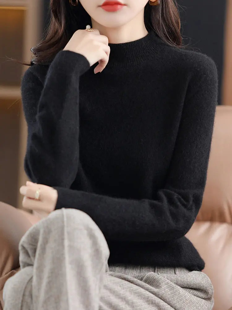 Pull en laine col montant chic et confortable ORIS WEAR