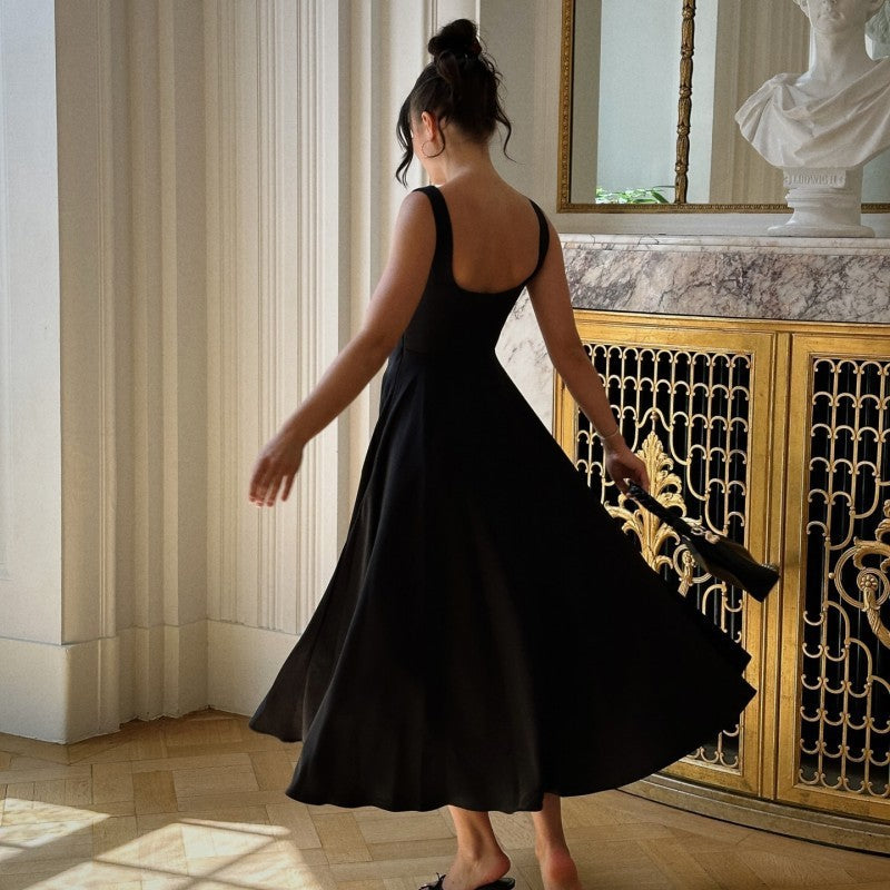 Robe à Bretelles Sans Manches à Encolure Carrée ORIS WEAR