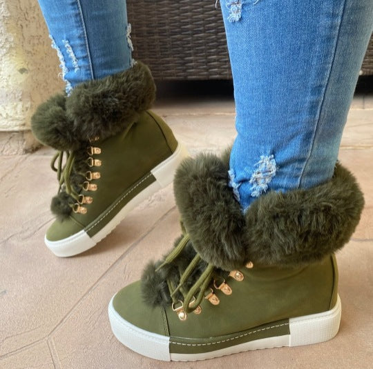 Bottes Martin Peluche Femme ORIS WEAR