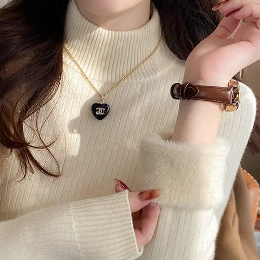 Pull femme de soirée abricot — ORIS WEAR
