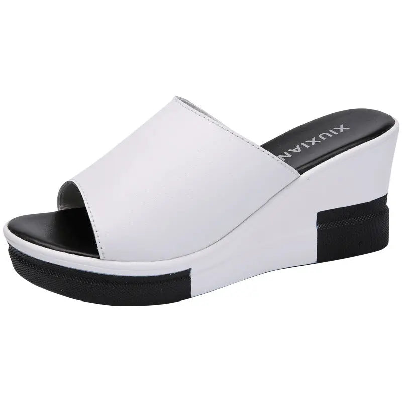 Mules en Cuir avec Semelle Compensée Confort & Élégance ORIS WEAR