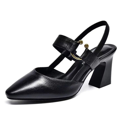 Sandales Élégantes à Talons Épais Bout Pointu ORIS WEAR