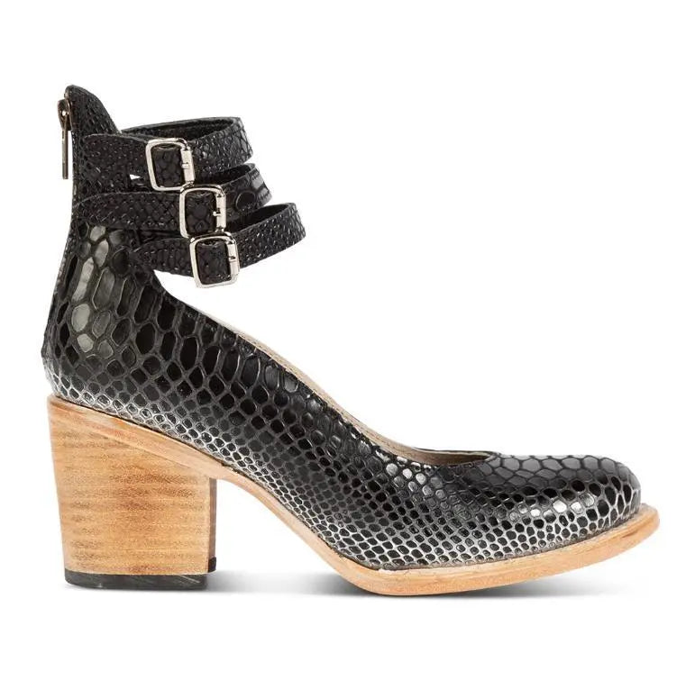 Escarpins Hauts à Imprimé Serpent avec Bride Triple ORIS WEAR