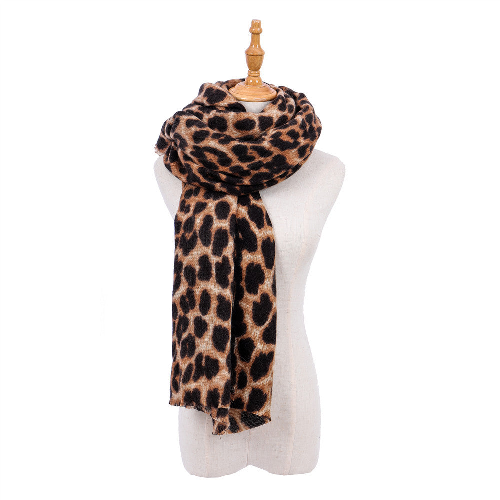 Écharpe léopard femme en cachemire ORIS WEAR
