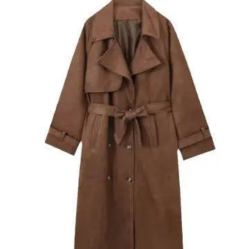 Trench-Coat Long Femme – Style Européen & Américain Chic ORIS WEAR