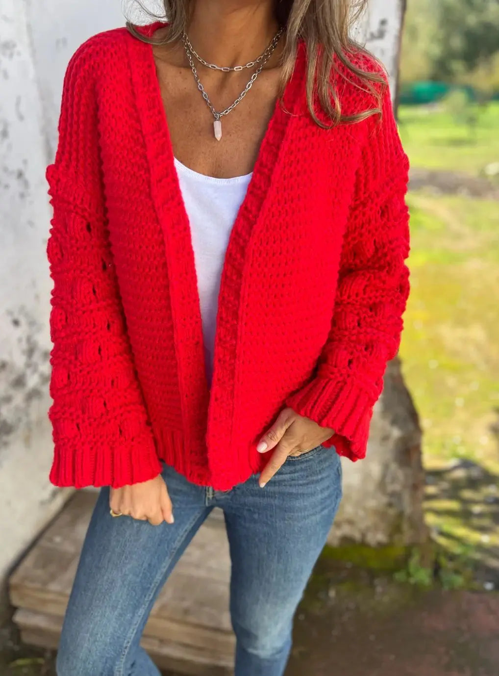 Cardigan Hiver Uni Femme – Élégance Chaleureuse ORIS WEAR