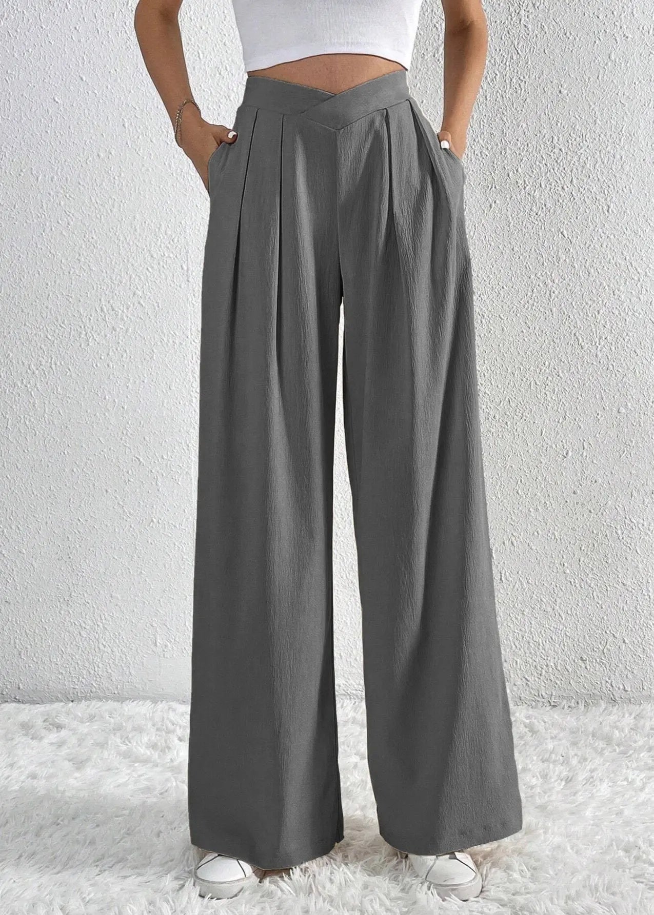 Pantalon large plissé femme été ORIS WEAR