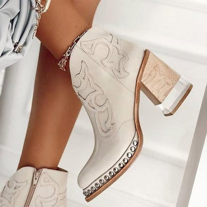 Tanus Spirit – Bottines Sculptées à Talon Carré & Charme Sauvage ORIS WEAR