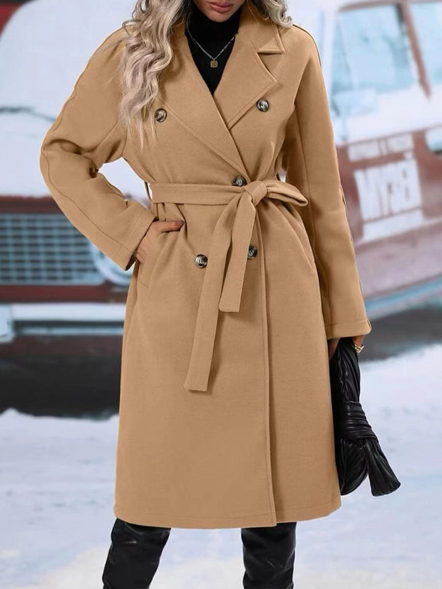 Trench-coat femme long double boutonnage ORIS WEAR