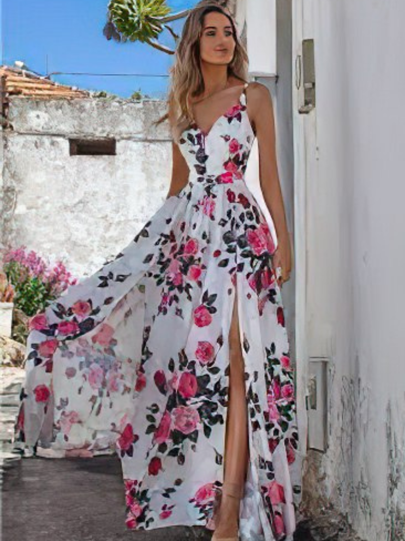 Robe Nana Chic Imprimée  En col  V ORIS WEAR
