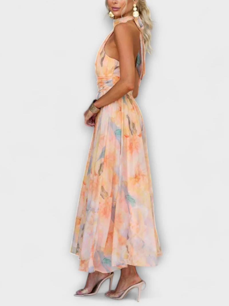 Robe Dos Nu Imprimée – Style Vacances ORIS WEAR