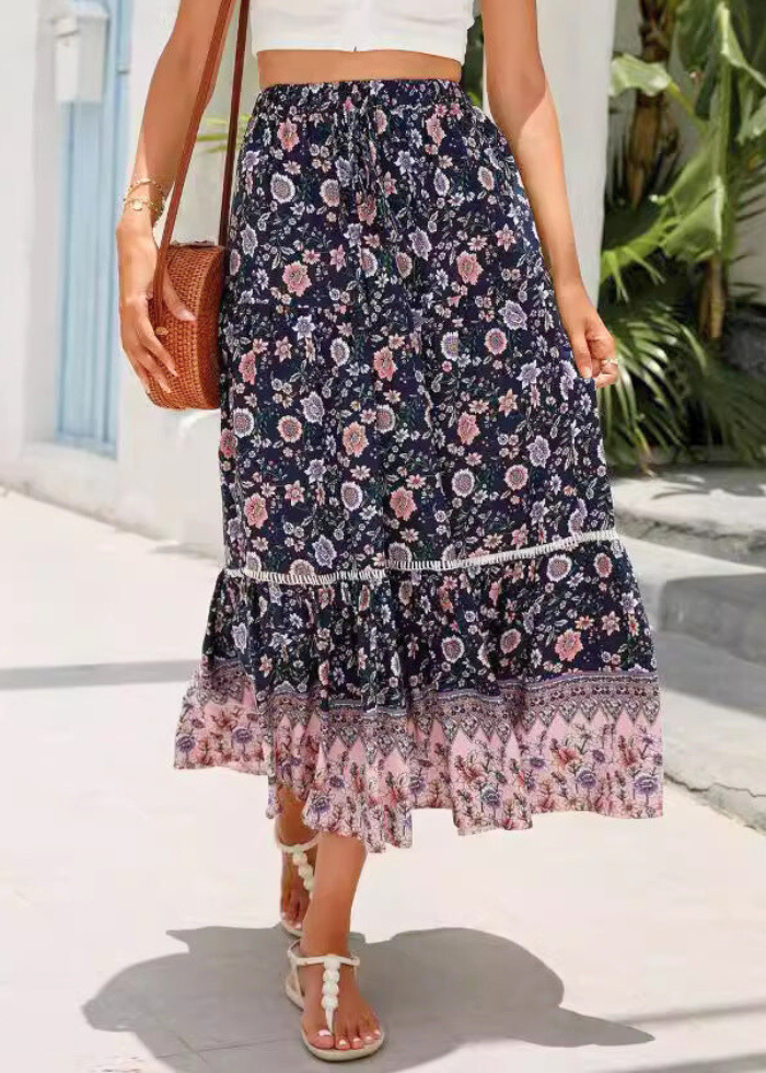 Jupe Longue Bohème en Viscose ORIS WEAR