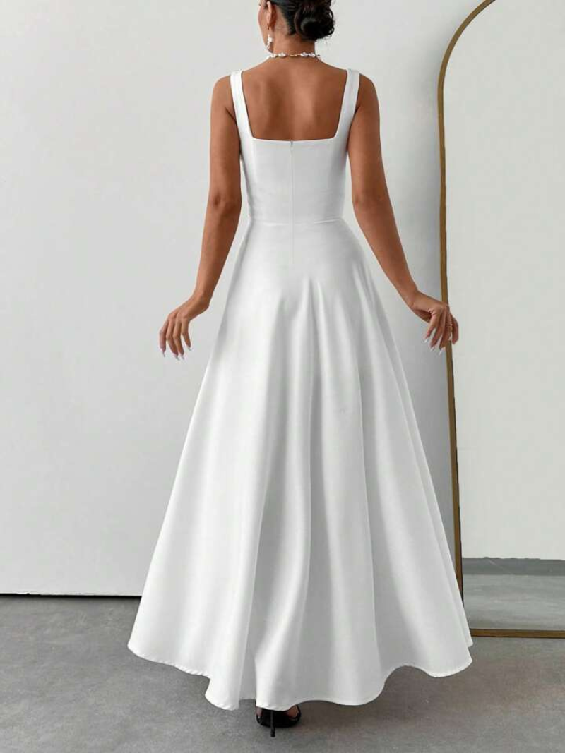 Robe Femme Style Col Carré Élégante ORIS WEAR