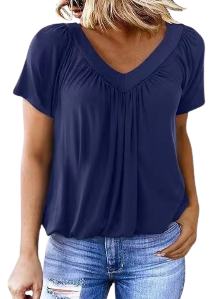 T-shirt Femme Col V Ample ORIS WEAR