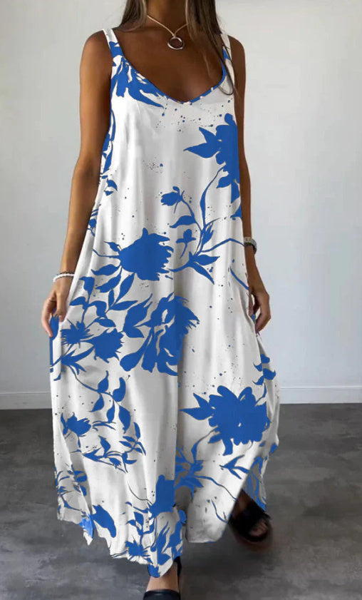 Robe d'été à bretelles imprimée ORIS WEAR