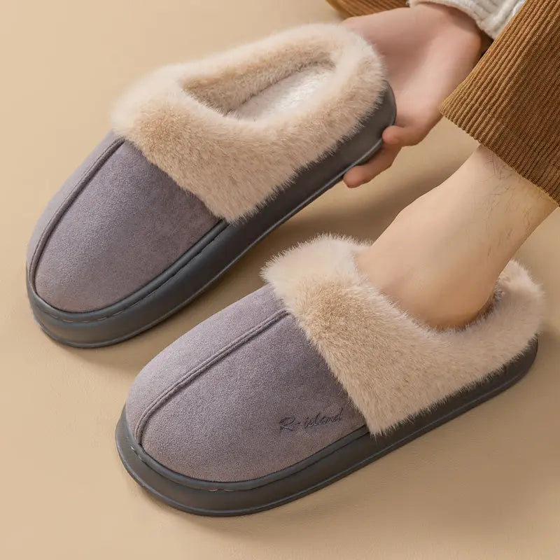 Mules Douillettes Unisexes en Coton Fluffy Antidérapantes ORIS WEAR