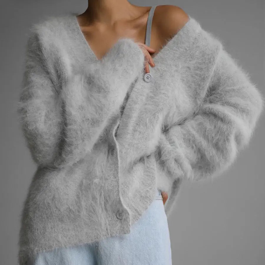 Cardigan Femme Col V – Boutonné, pour l'hiver ORIS WEAR