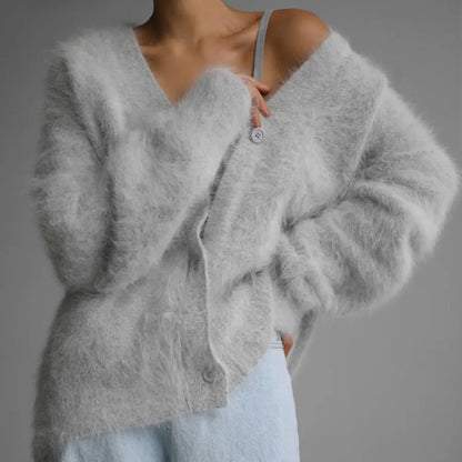 Cardigan Femme Col V – Boutonné, pour l'hiver ORIS WEAR
