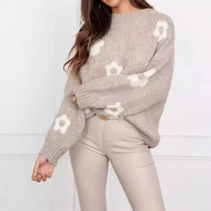 Pull Col Roulé Floral Oversize ORIS WEAR