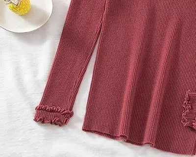 Pull côtelé à col montant – Coupe ajustée et allure chic ORIS WEAR
