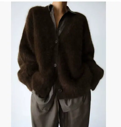 Cardigan Femme Col V – Boutonné, pour l'hiver ORIS WEAR