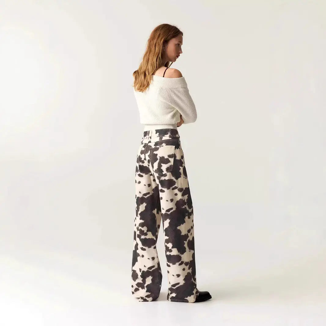 Jean Denim Rétro Délavé Femme – Motif Original ORIS WEAR