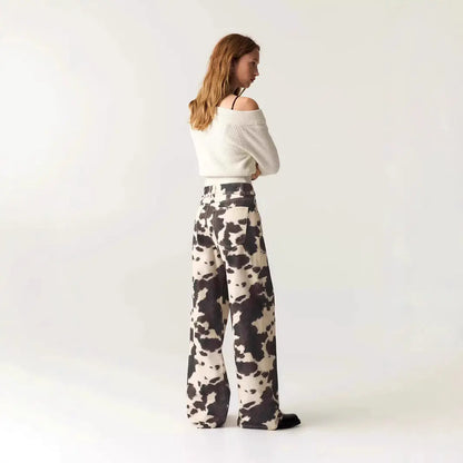 Jean Denim Rétro Délavé Femme – Motif Original ORIS WEAR