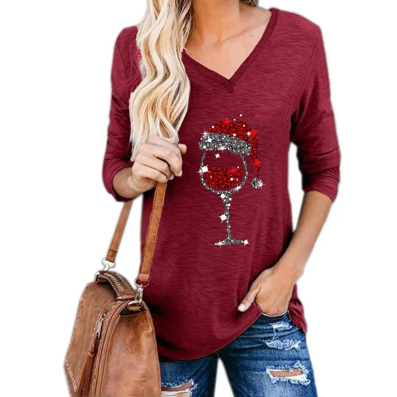 Robe Imprimée Verre de Vin – Esprit de Noël Assuré ORIS WEAR