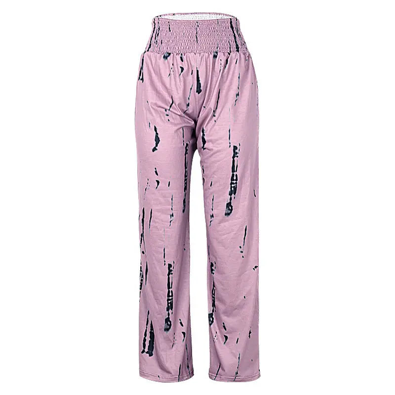 Pantalon Large Taille Haute à Imprimé Élégant ORIS WEAR