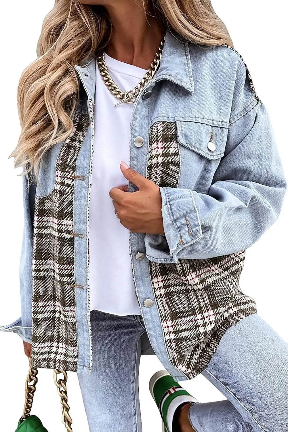Veste Denim Carreaux Acme