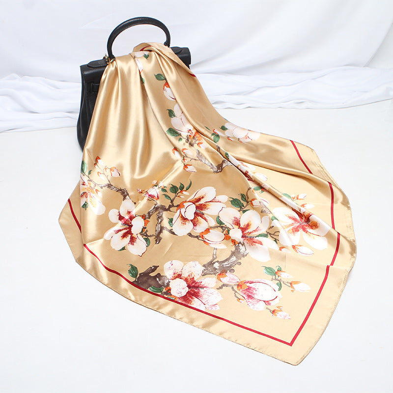 Foulard "Élégance Florale" en Soie ORIS WEAR