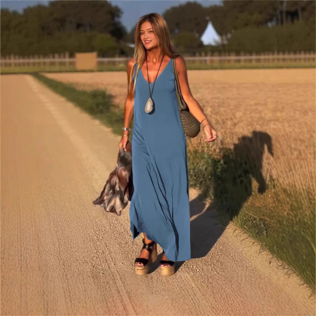 Robe à Bretelles Décolletée – L'Élégance au Quotidien ORIS WEAR
