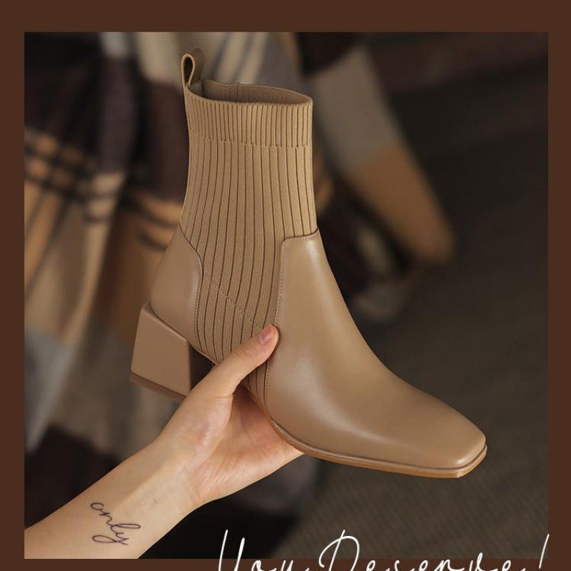 Botte Martin à talons épais carrés ORIS WEAR