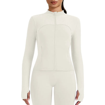 Veste de yoga d'entraînement de course avec un col montant ORIS WEAR