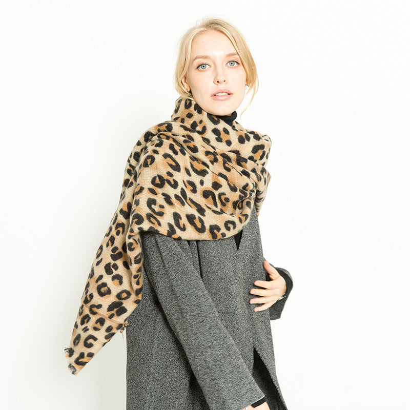 Écharpe léopard femme en cachemire ORIS WEAR