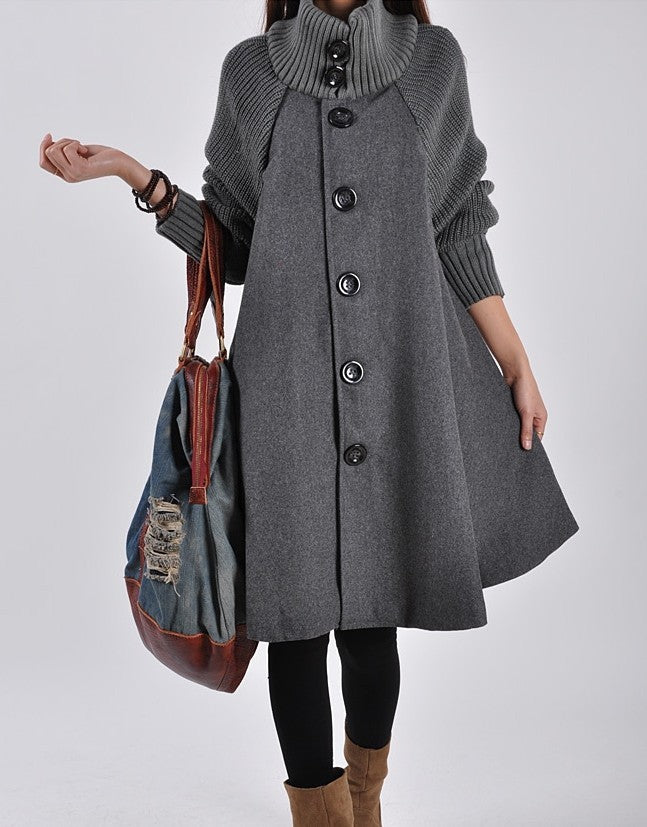 Manteau Trench-coat mi-long à la mode pour ORIS WEAR