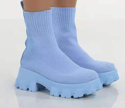 Bottes mi-talons européennes et américaines à tube moyen ORIS WEAR