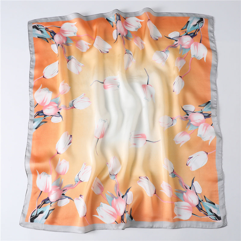 Foulard "Éclat Floral" en Soie ORIS WEAR
