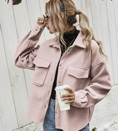 Veste femme fluide abricot — ORIS WEAR